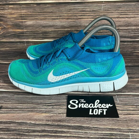 Nike Free 5.0 Neo Women's Turquoise Athletic Running Shoes - Picture 3 of 8